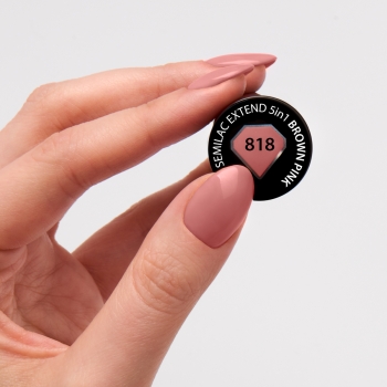 818 Semilac Extend 5in1 Brown Pink 7ml